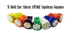 8-SMD-LED (5 VOLT) Wedge Base Flasher Lamp for Stern Spike 2 Machines